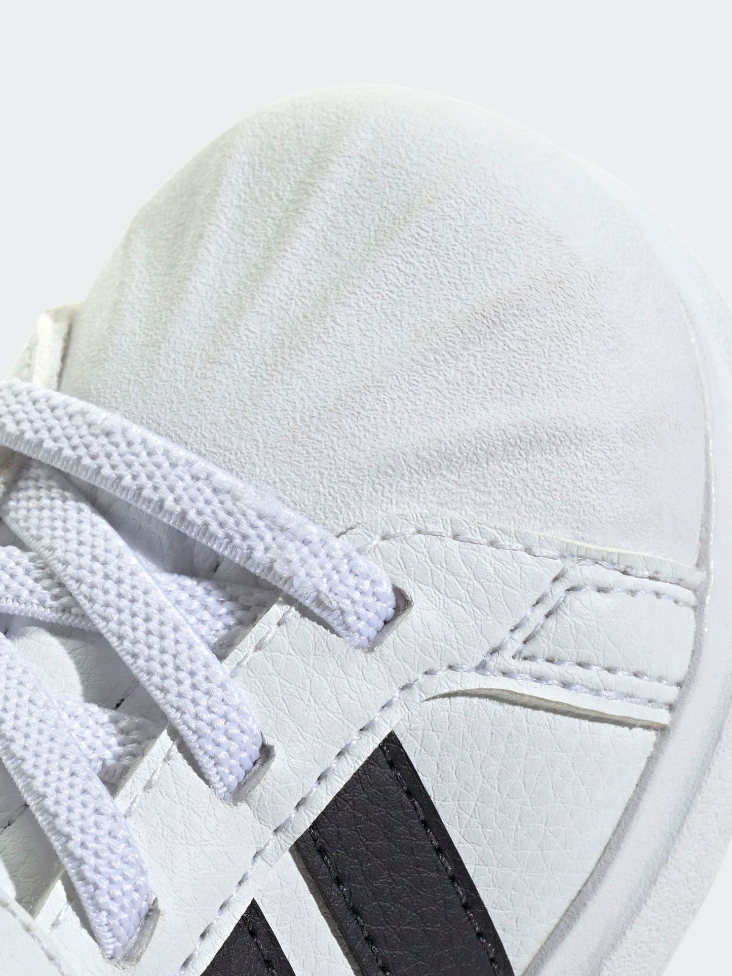 adidas White Street Talk Elastic Lace Infant Trainers image 8