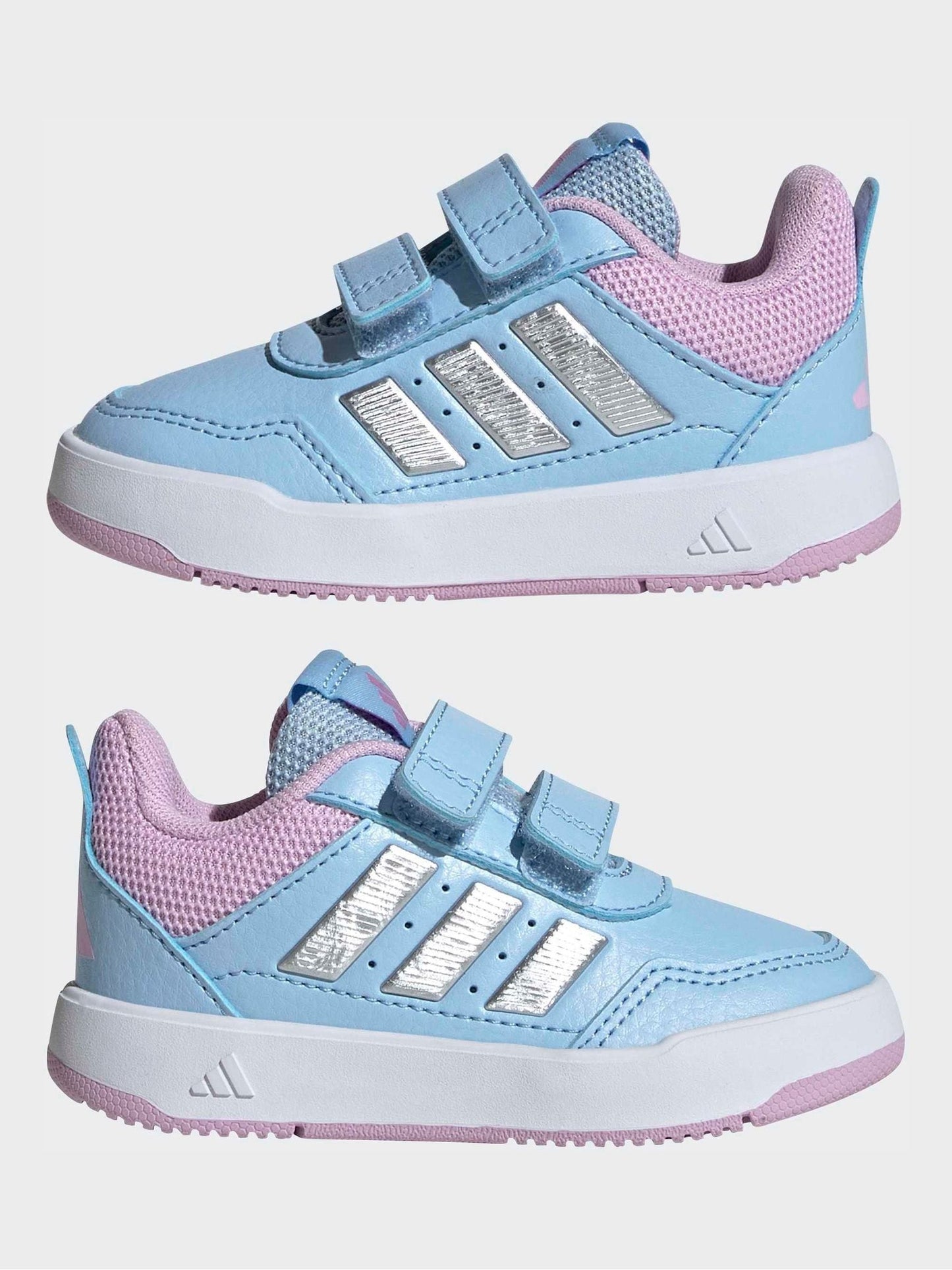 adidas Blue/Pink Hook and Loop Tensaur Sport 3.0 Infant Trainers image 5