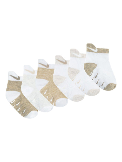 Nike Beige Infant Pull Tab 6 Pack Socks image 2