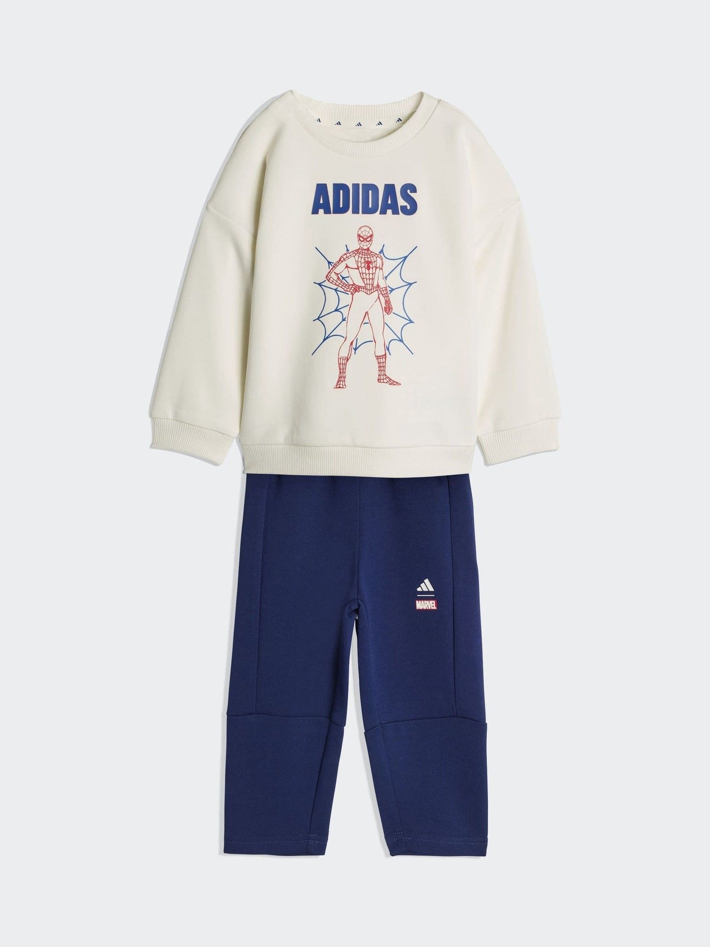 adidas White Marvel Spider-Man Sweatshirt and Jogger Set image 2