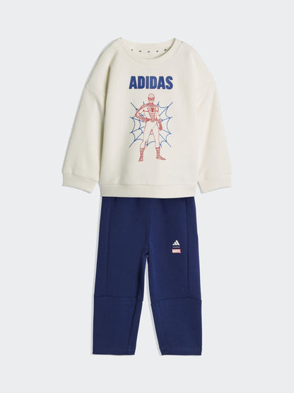 adidas White Marvel Spider-Man Sweatshirt and Jogger Set image 2