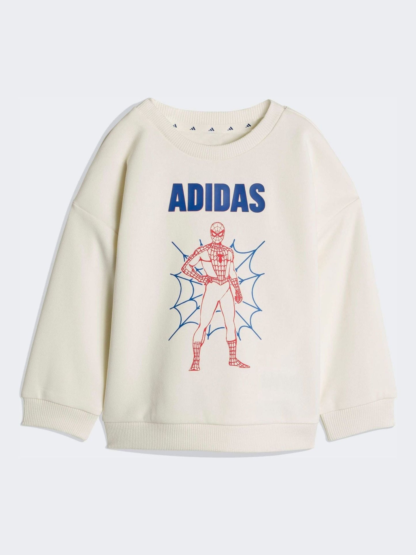 adidas White Marvel Spider-Man Sweatshirt and Jogger Set image 3