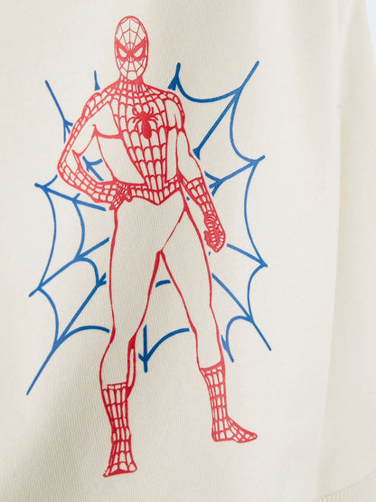 adidas White Marvel Spider-Man Sweatshirt and Jogger Set image 6