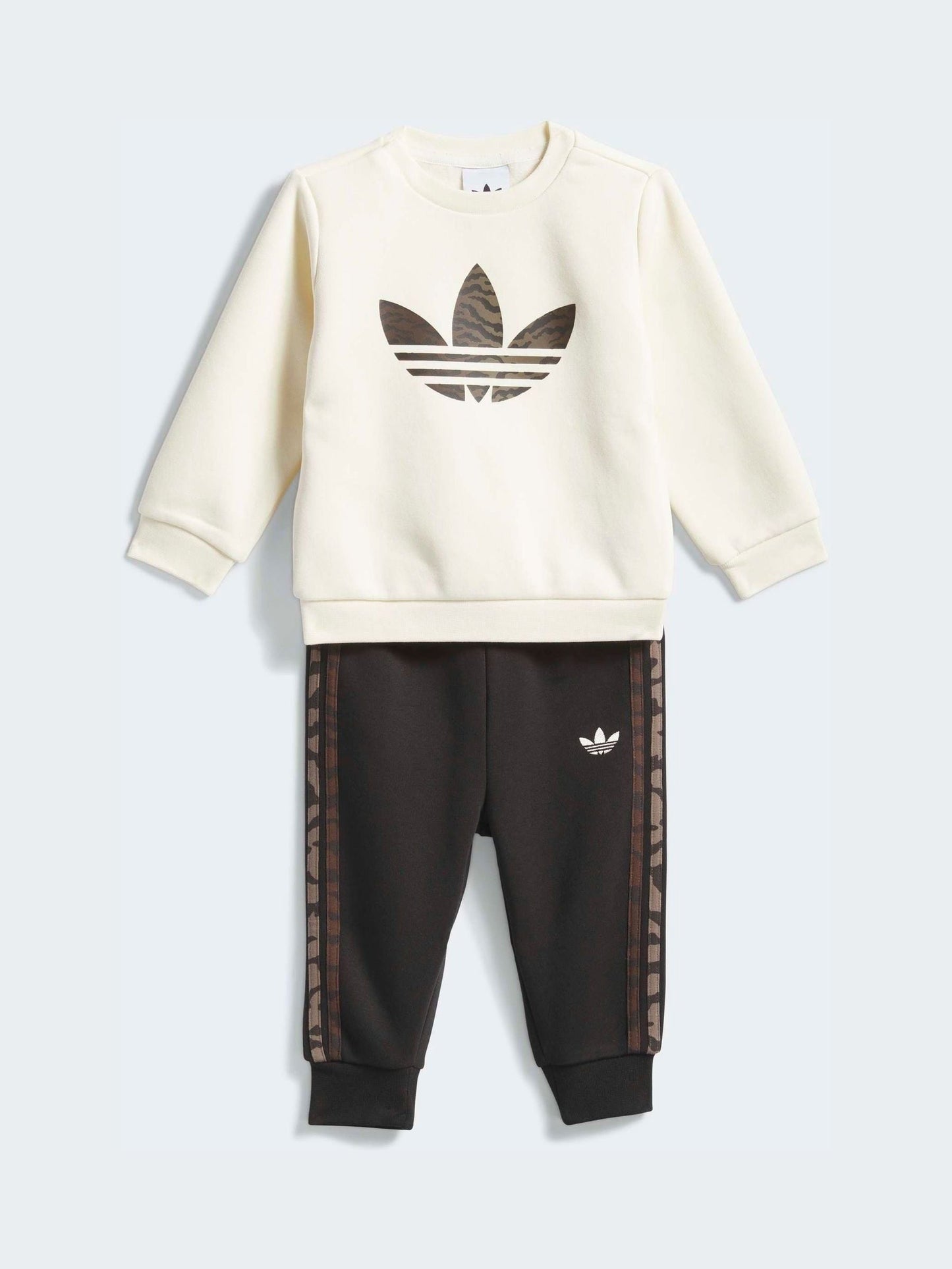 adidas Originals Brown Animal Sweatshirt & Joggers  Infant Set image 1