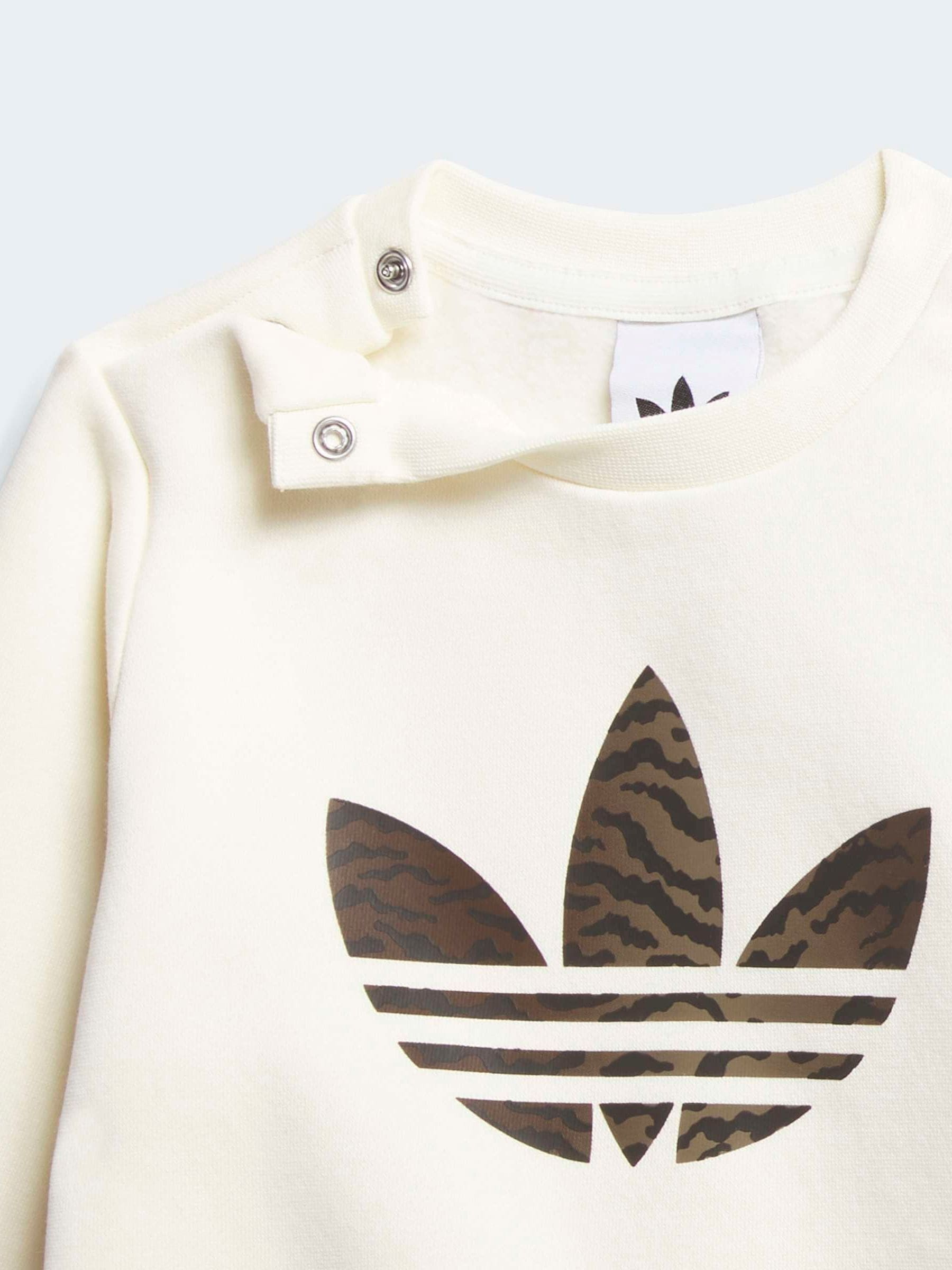 adidas Originals Brown Animal Sweatshirt & Joggers  Infant Set image 6
