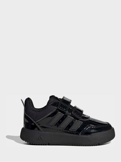 adidas Patent Black Hook and Loop Tensaur Sport 3.0 Infant Trainers image 1