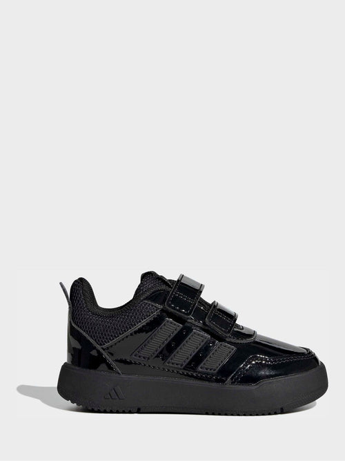 adidas Patent Black Hook and Loop Tensaur Sport 3.0 Infant Trainers image 1