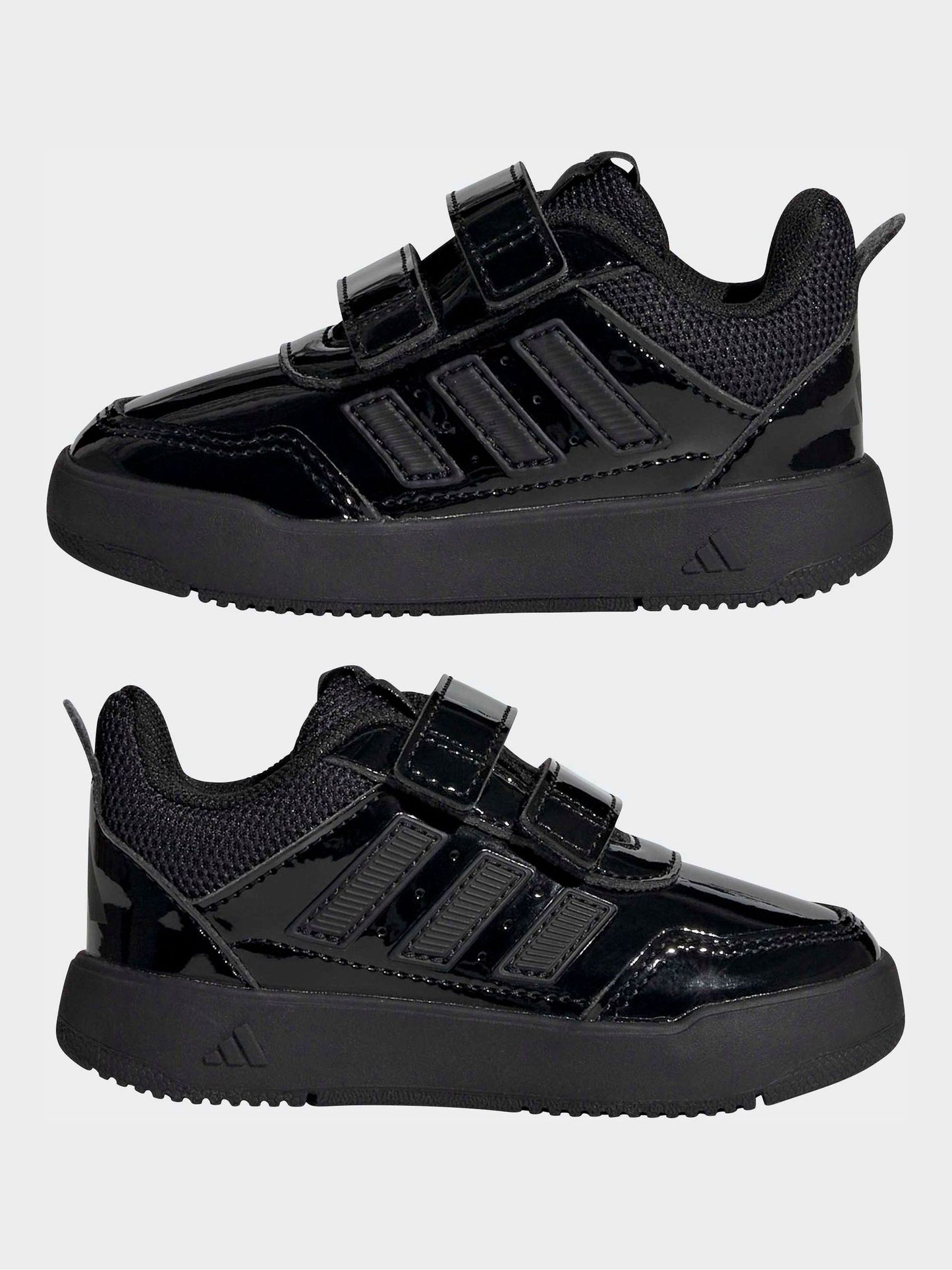 adidas Patent Black Hook and Loop Tensaur Sport 3.0 Infant Trainers image 6