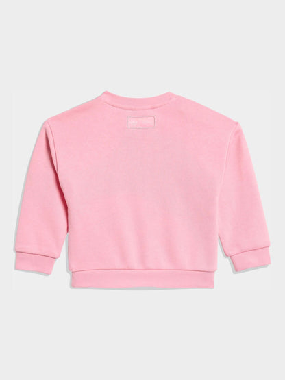adidas Originals Pink Disney Alice in Wonderland Sweatshirt and Flare Leggings Infant Set image 3