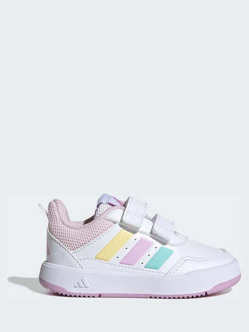 adidas White/Multi Hook and Loop Tensaur Sport 3.0 Infant Trainers image 1
