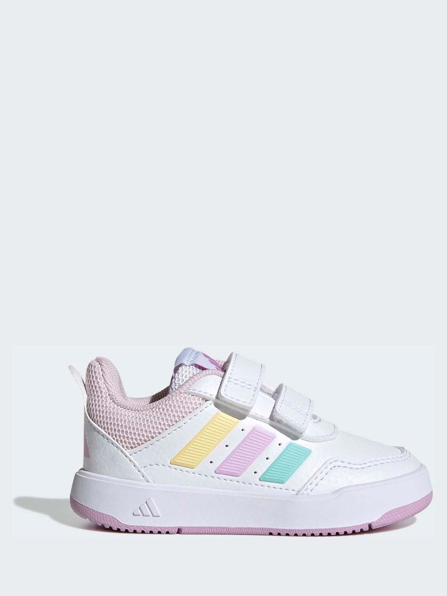 adidas White/Multi Hook and Loop Tensaur Sport 3.0 Infant Trainers image 1