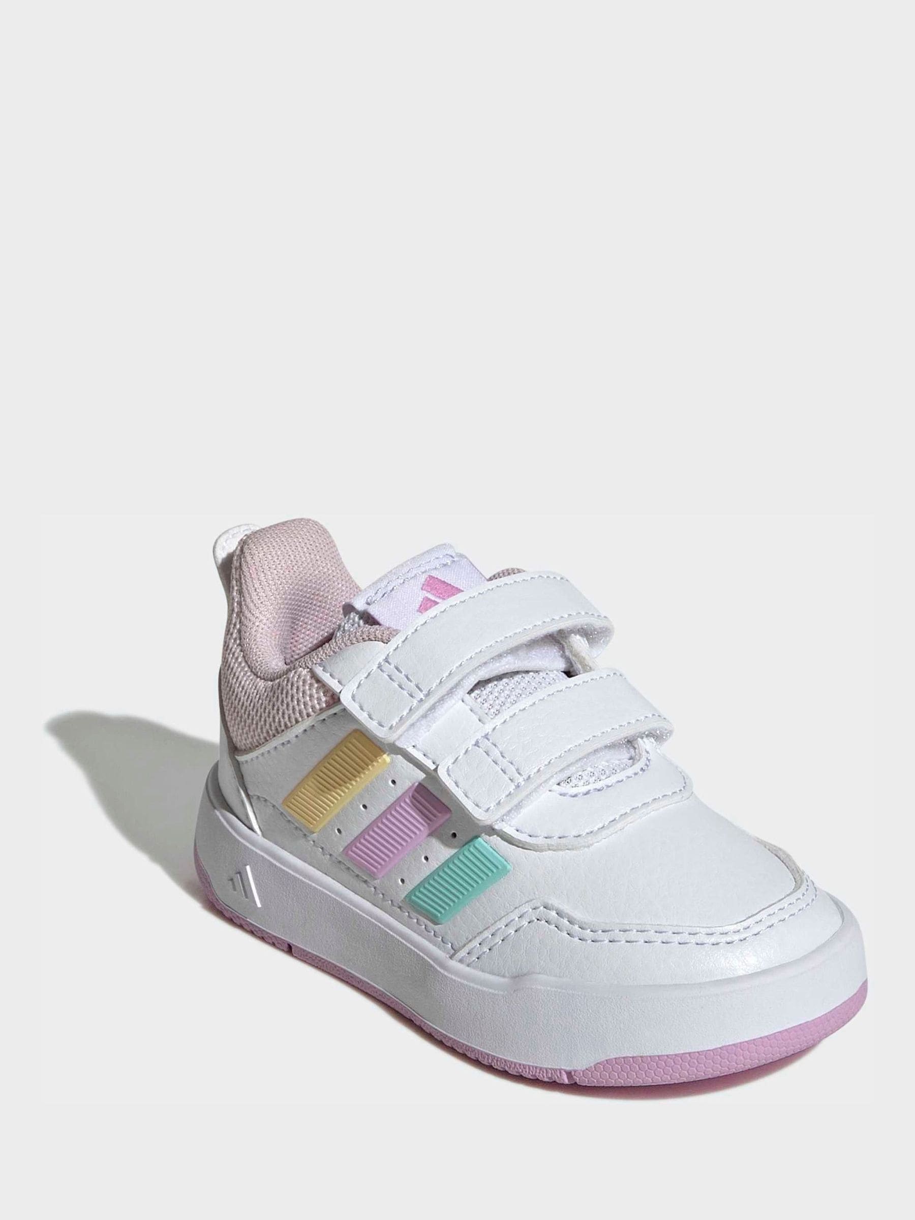 adidas White/Multi Hook and Loop Tensaur Sport 3.0 Infant Trainers image 3