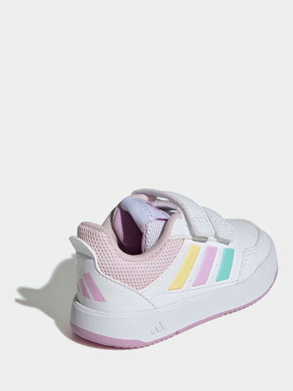 adidas White/Multi Hook and Loop Tensaur Sport 3.0 Infant Trainers image 4