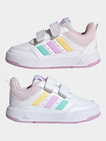 adidas White/Multi Hook and Loop Tensaur Sport 3.0 Infant Trainers image 5