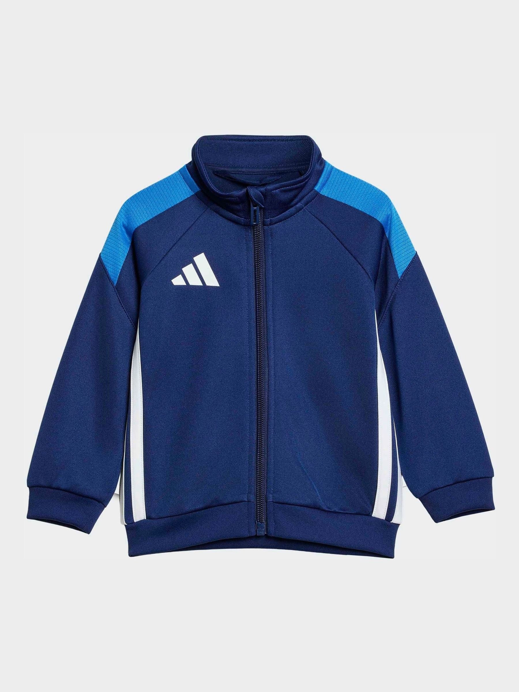 adidas Blue Tiro Essentials Infant Tracksuit Set image 2