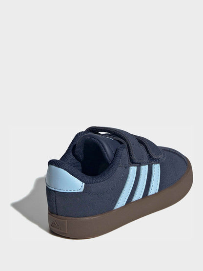 adidas Navy Blue VL Court 3.0 Hook and Loop Infant Trainers image 4