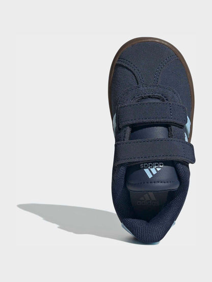 adidas Navy Blue VL Court 3.0 Hook and Loop Infant Trainers image 6