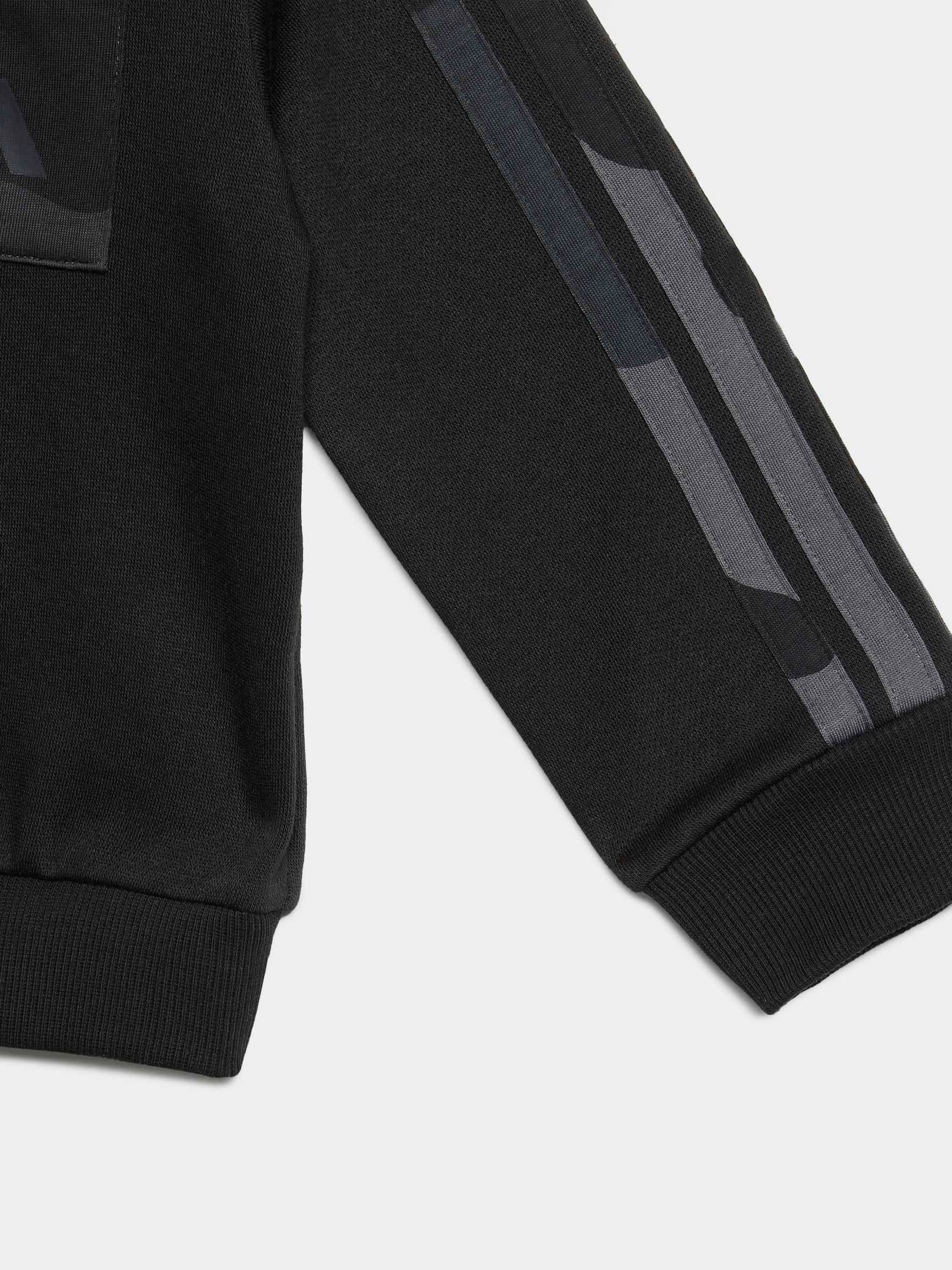 adidas Black Ground Essentials Camo Fleece Infant Kids Sweatshirt & Joggers Set image 6