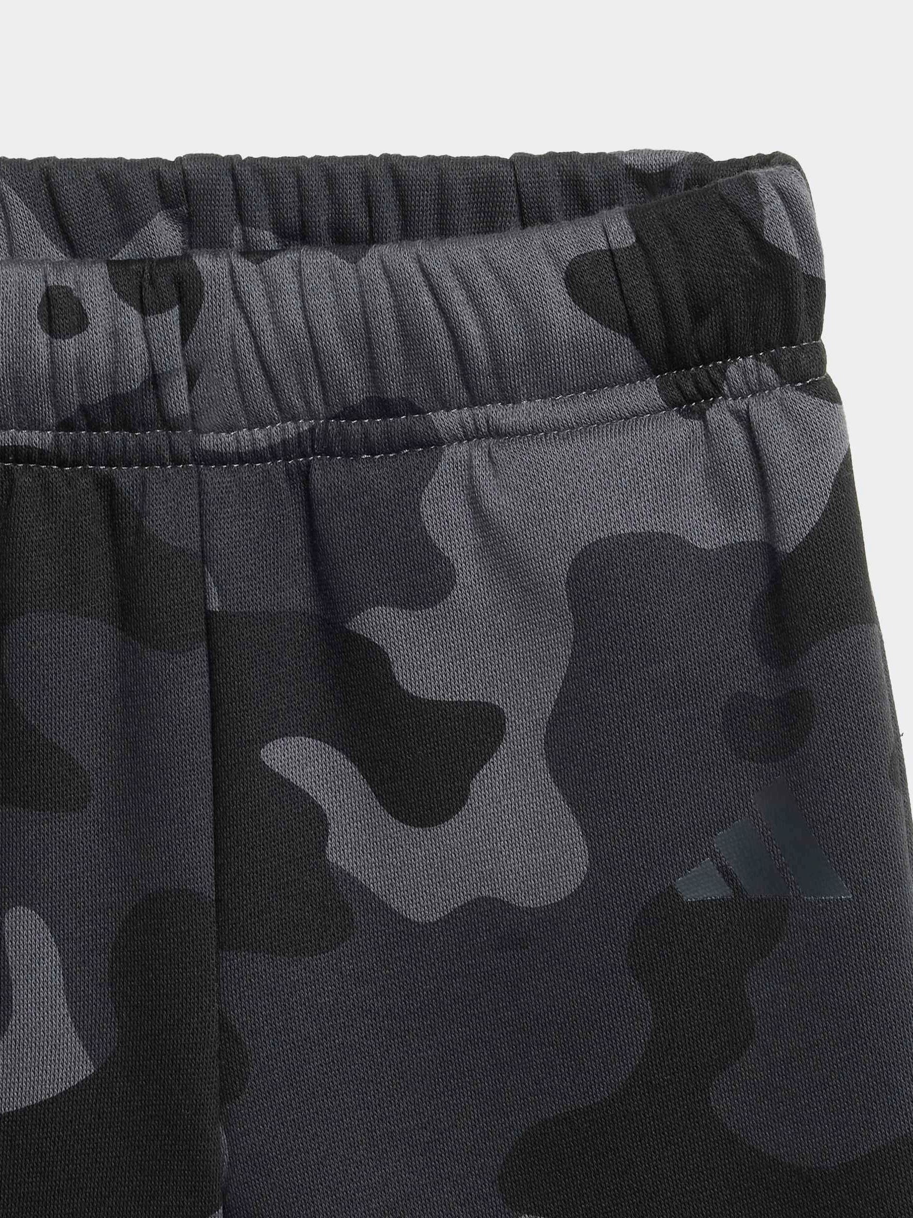 adidas Black Ground Essentials Camo Fleece Infant Kids Sweatshirt & Joggers Set image 7