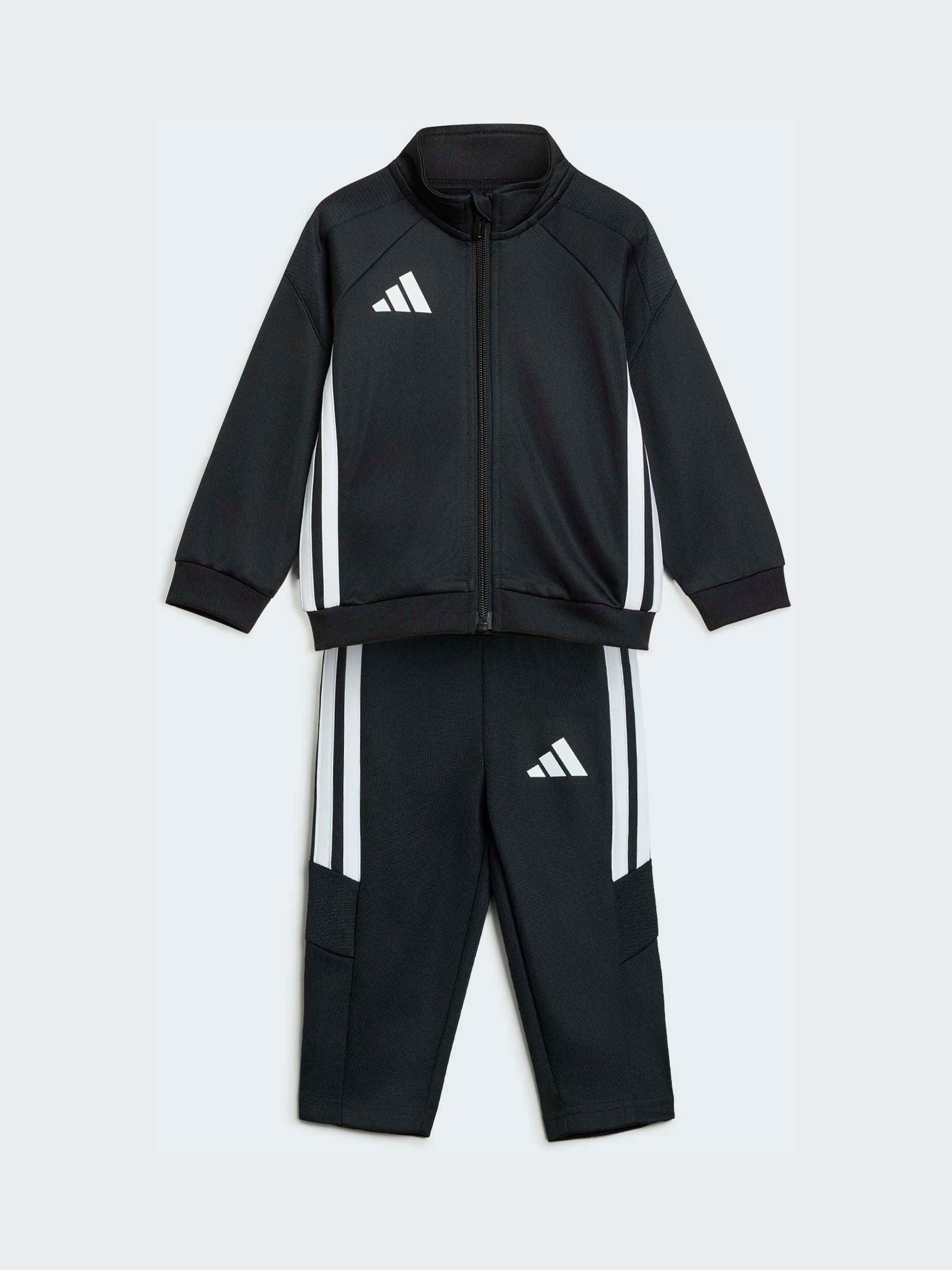 adidas Black Tiro Essentials Infant Tracksuit Set image 1