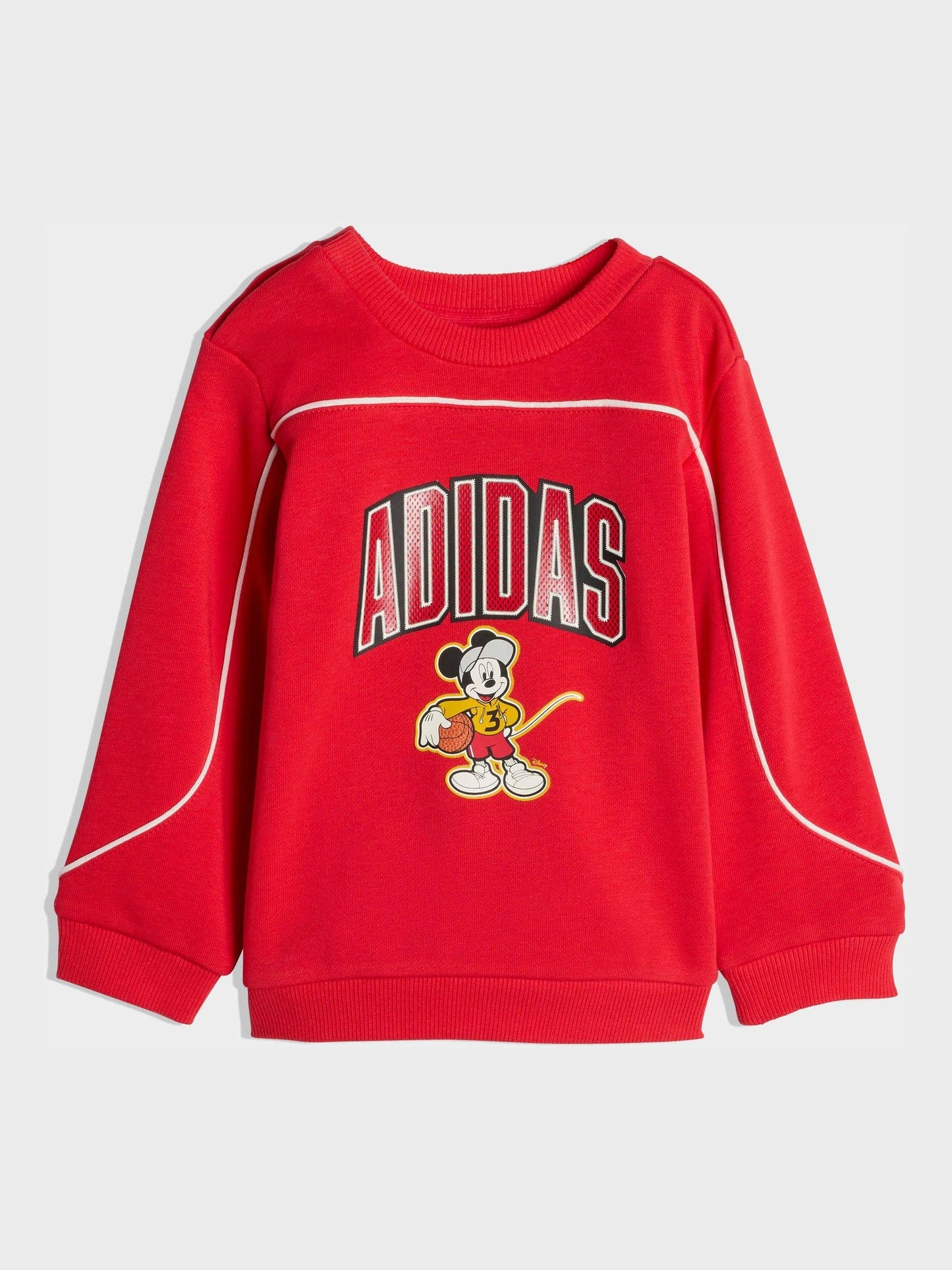 adidas Red Disney Mickey Mouse Sweatshirt  and Jogger Infant Set image 2