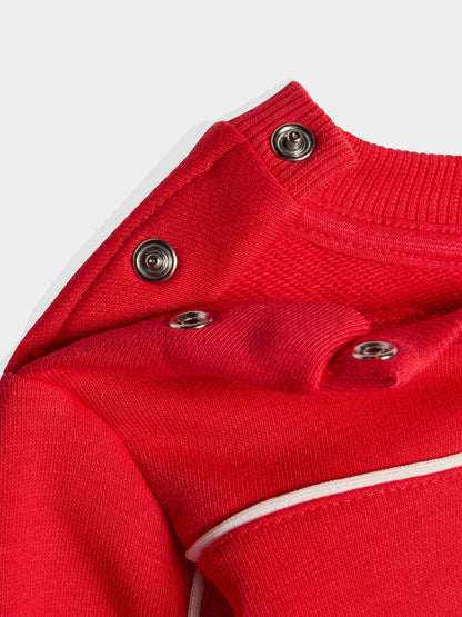 adidas Red Disney Mickey Mouse Sweatshirt  and Jogger Infant Set image 4