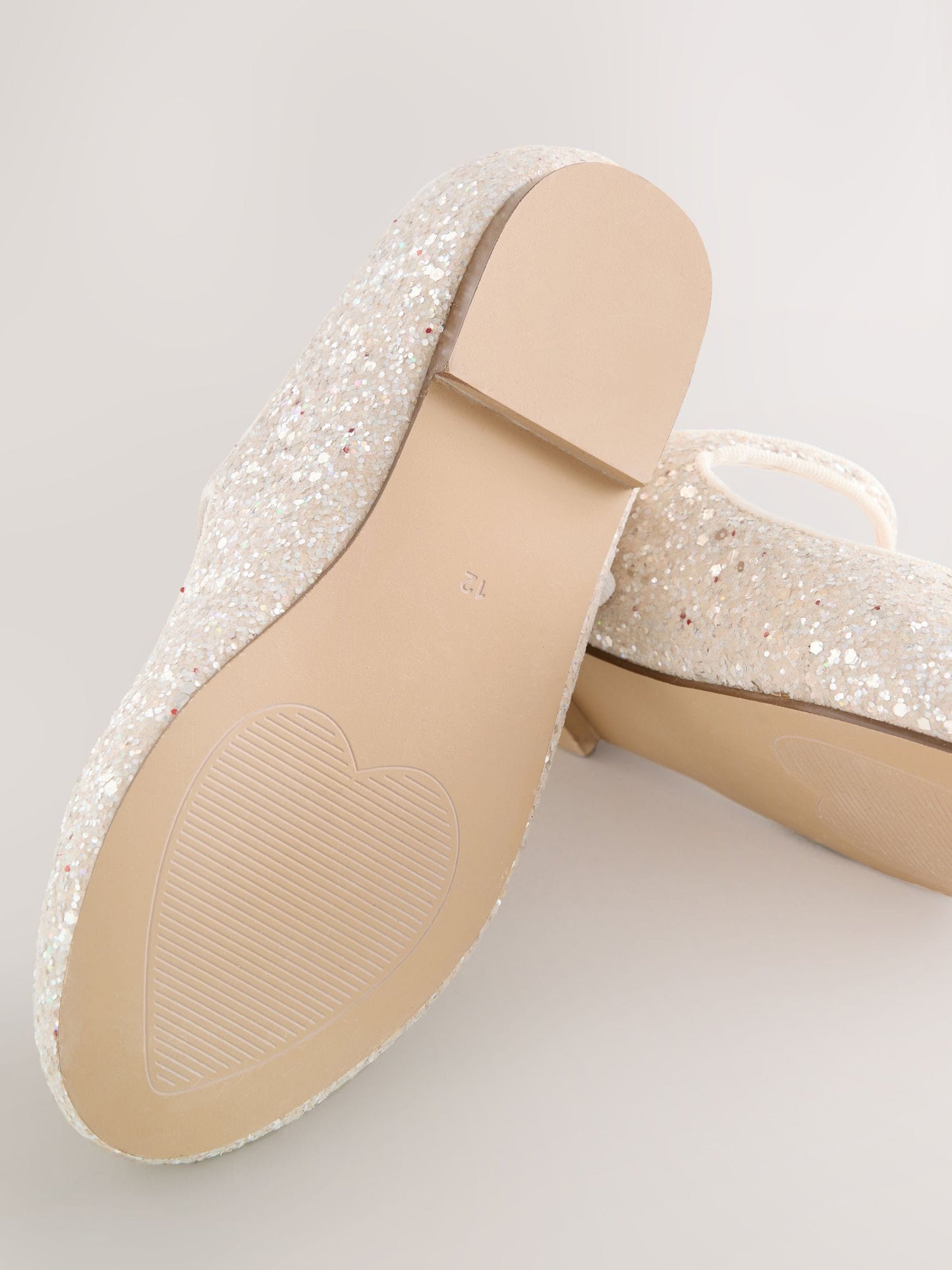 Ivory Glitter Mary Jane Flower Girl Occasion Shoes image 5