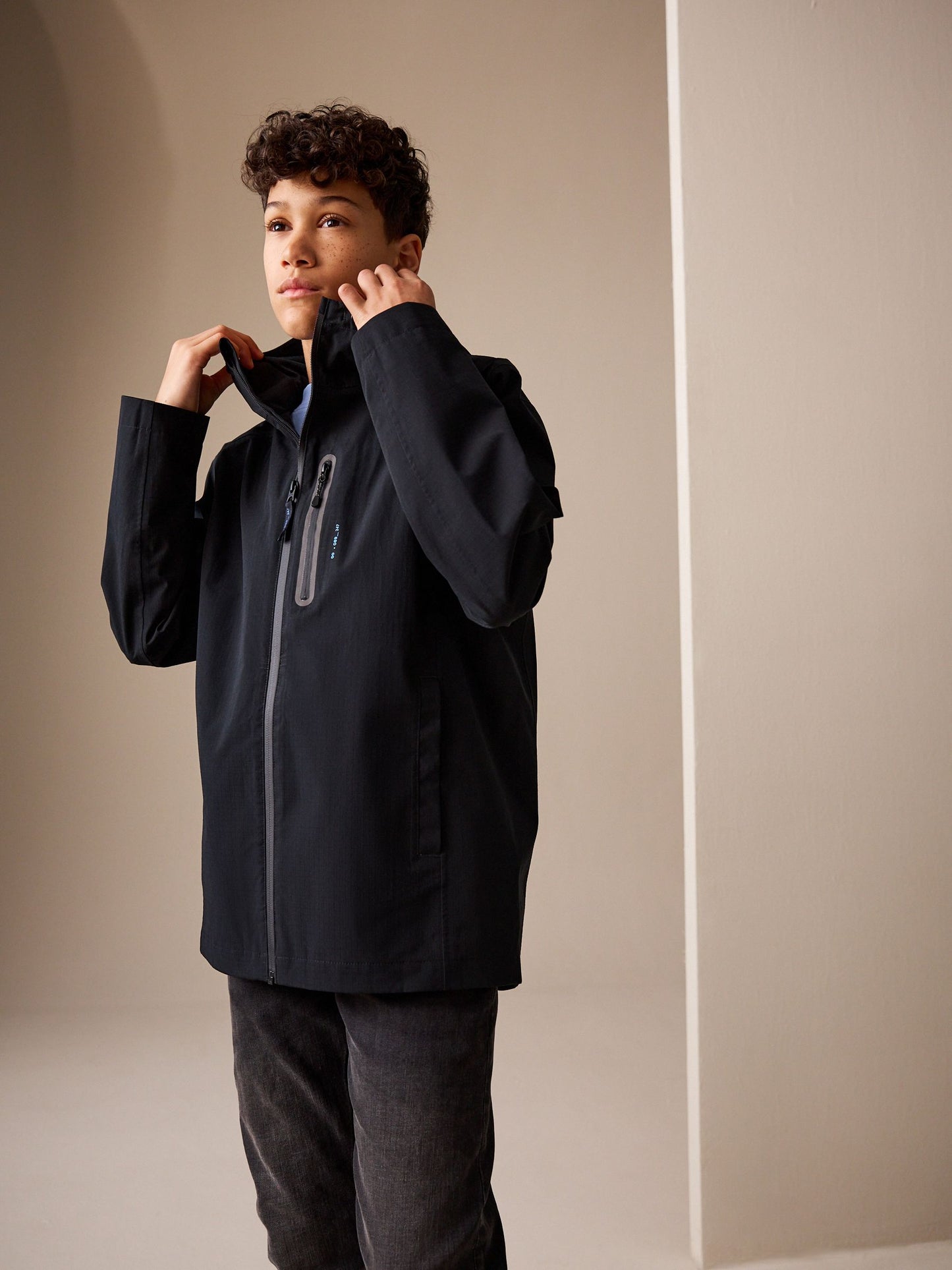 Dsiney Kidz - Black Waterproof Anorak Jacket (3-16yrs) image 1