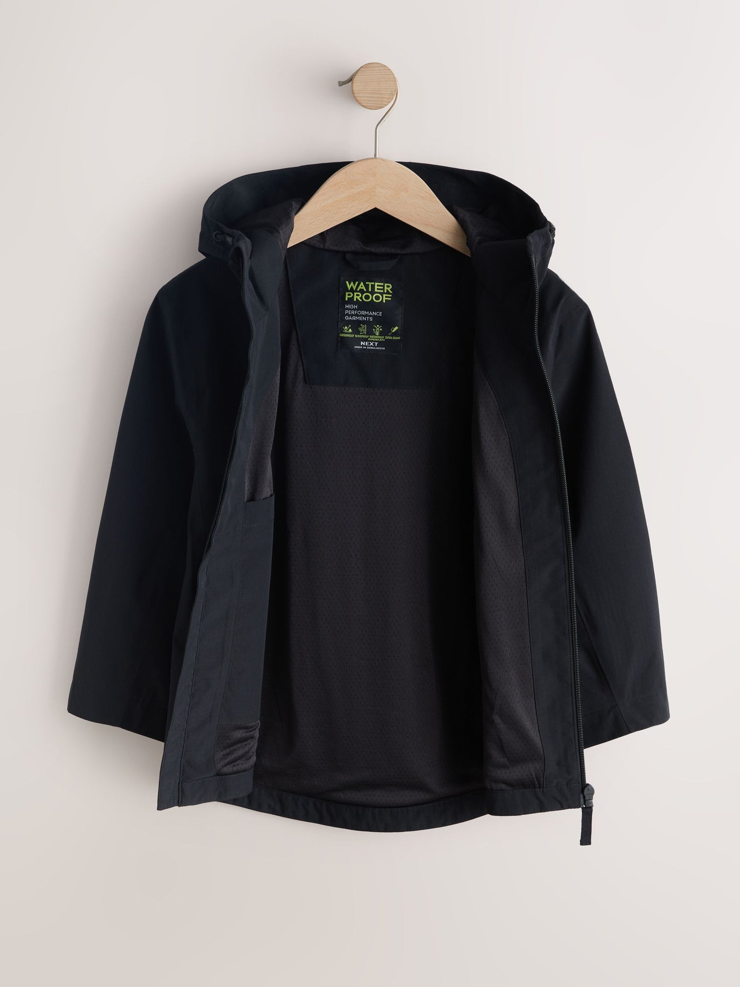 Dsiney Kidz - Black Waterproof Anorak Jacket (3-16yrs) image 7