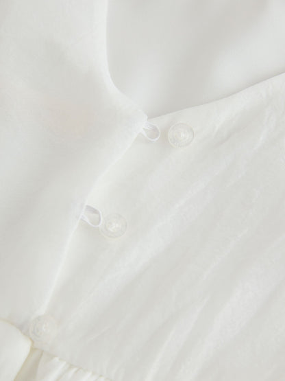 Laura Ashley Ivory Petal Flower Bridemaid Dress image 11