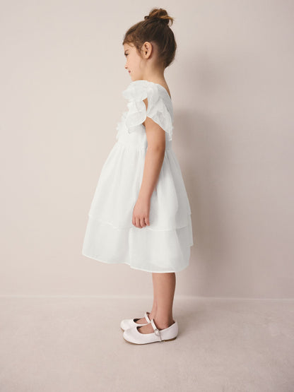 Laura Ashley Ivory Petal Flower Bridemaid Dress image 3