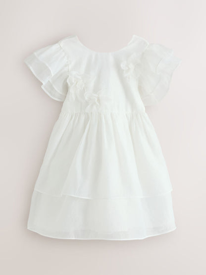 Laura Ashley Ivory Petal Flower Bridemaid Dress image 7