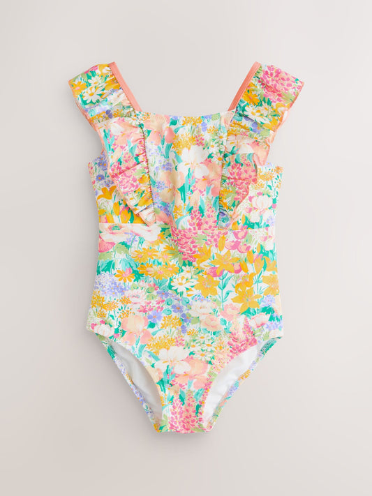 Dsiney Kidz - Laura Ashley Multi Everington Meadow Frill Detail Swimsuit image 1