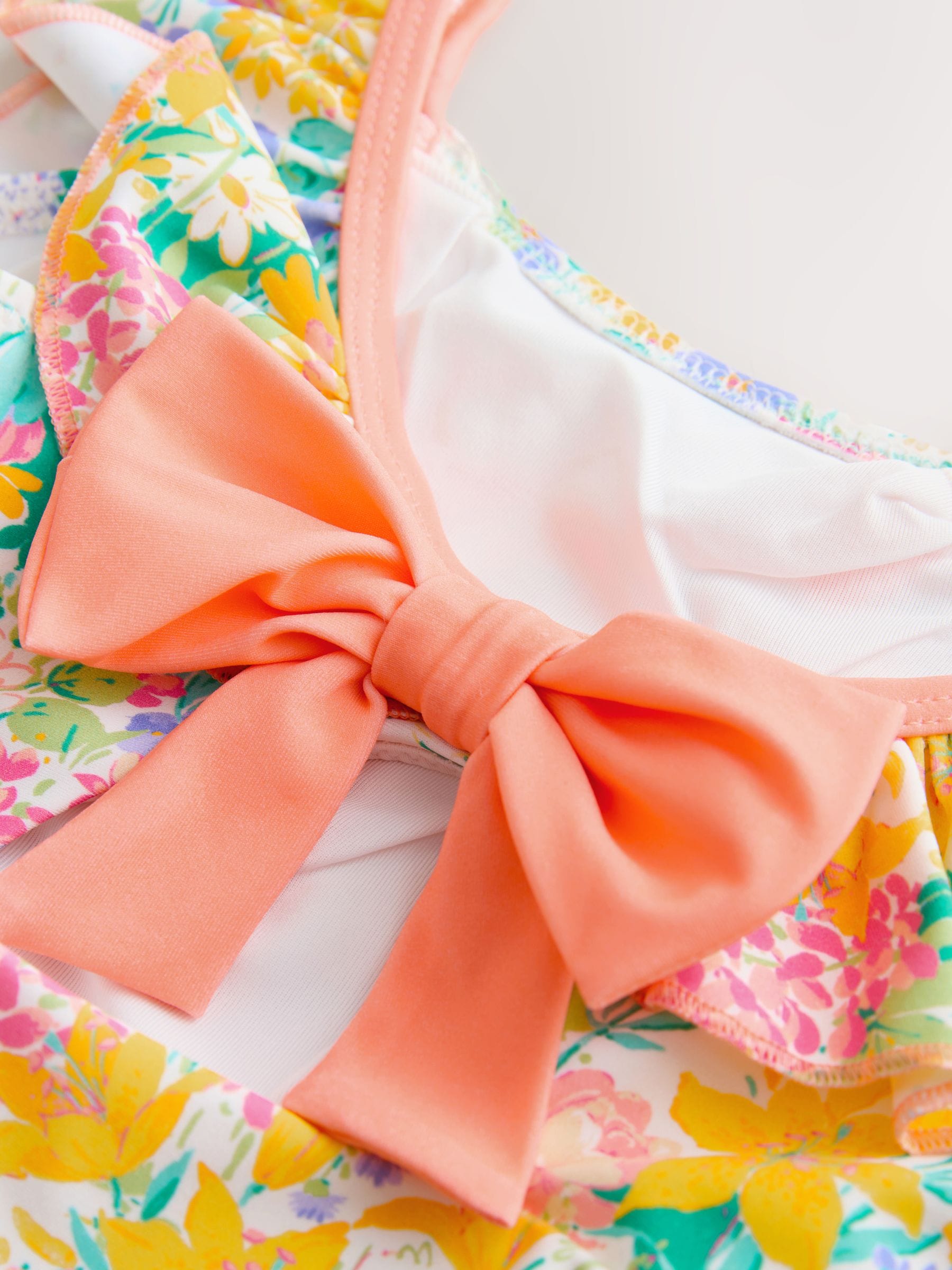 Laura Ashley Multi Everington Meadow Frill Detail Swimsuit image 4