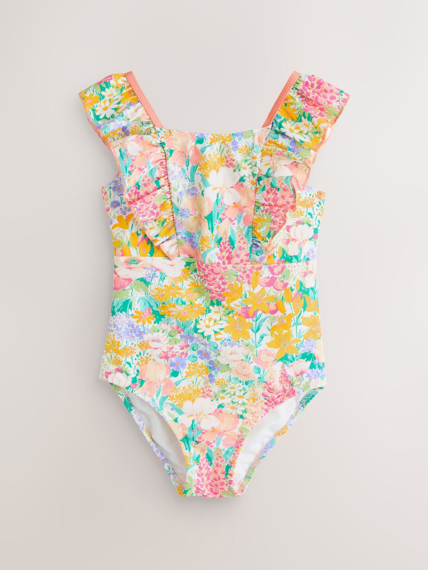 Laura Ashley Multi Everington Meadow Frill Detail Swimsuit image 1