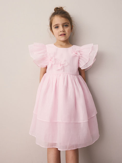 Dsiney Kidz - Laura Ashley Pink Petal Flower Bridemaid Dress image 1