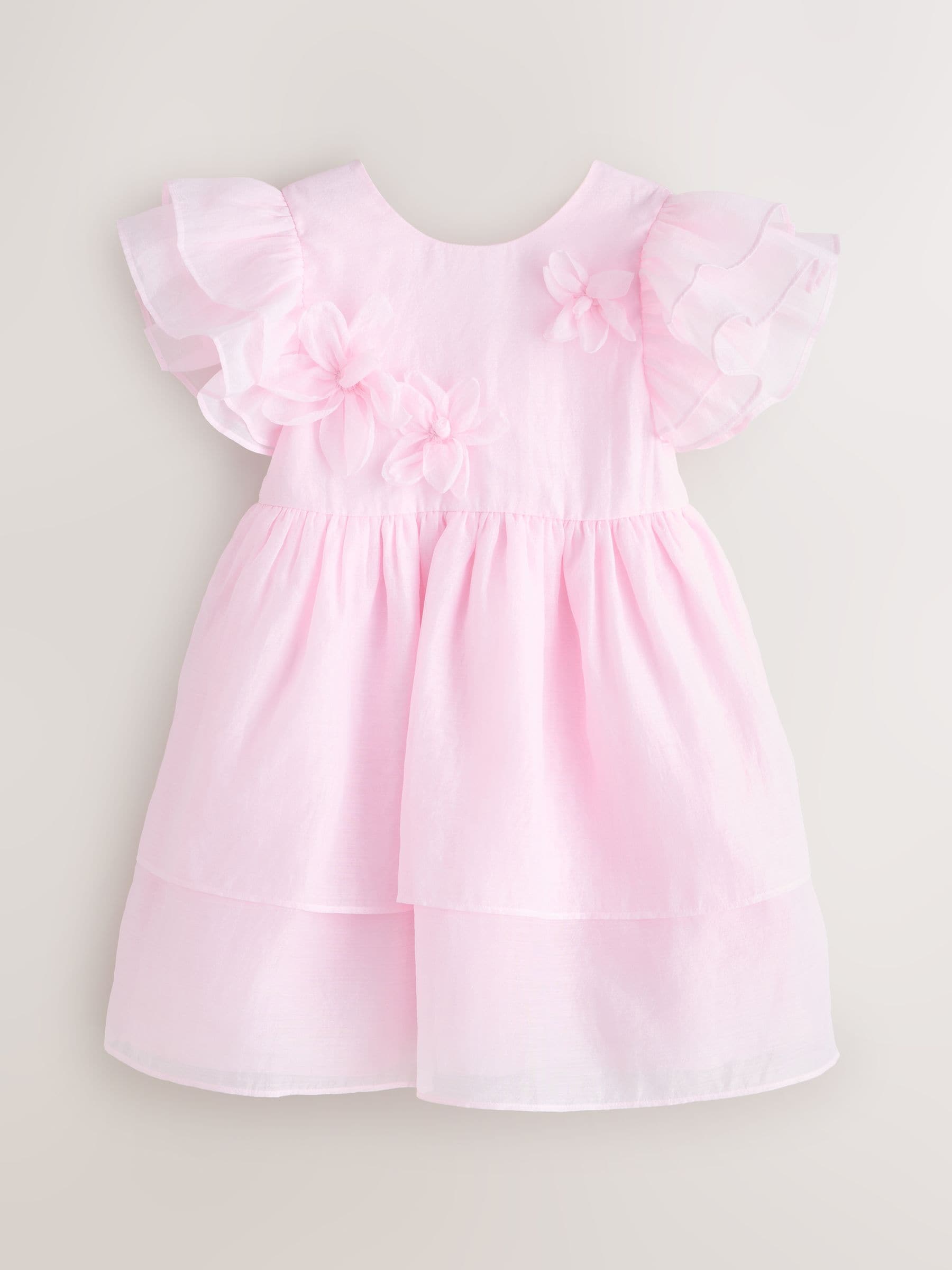 Laura Ashley Pink Petal Flower Bridemaid Dress image 6