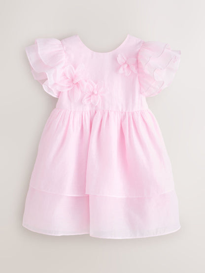 Laura Ashley Pink Petal Flower Bridemaid Dress image 6