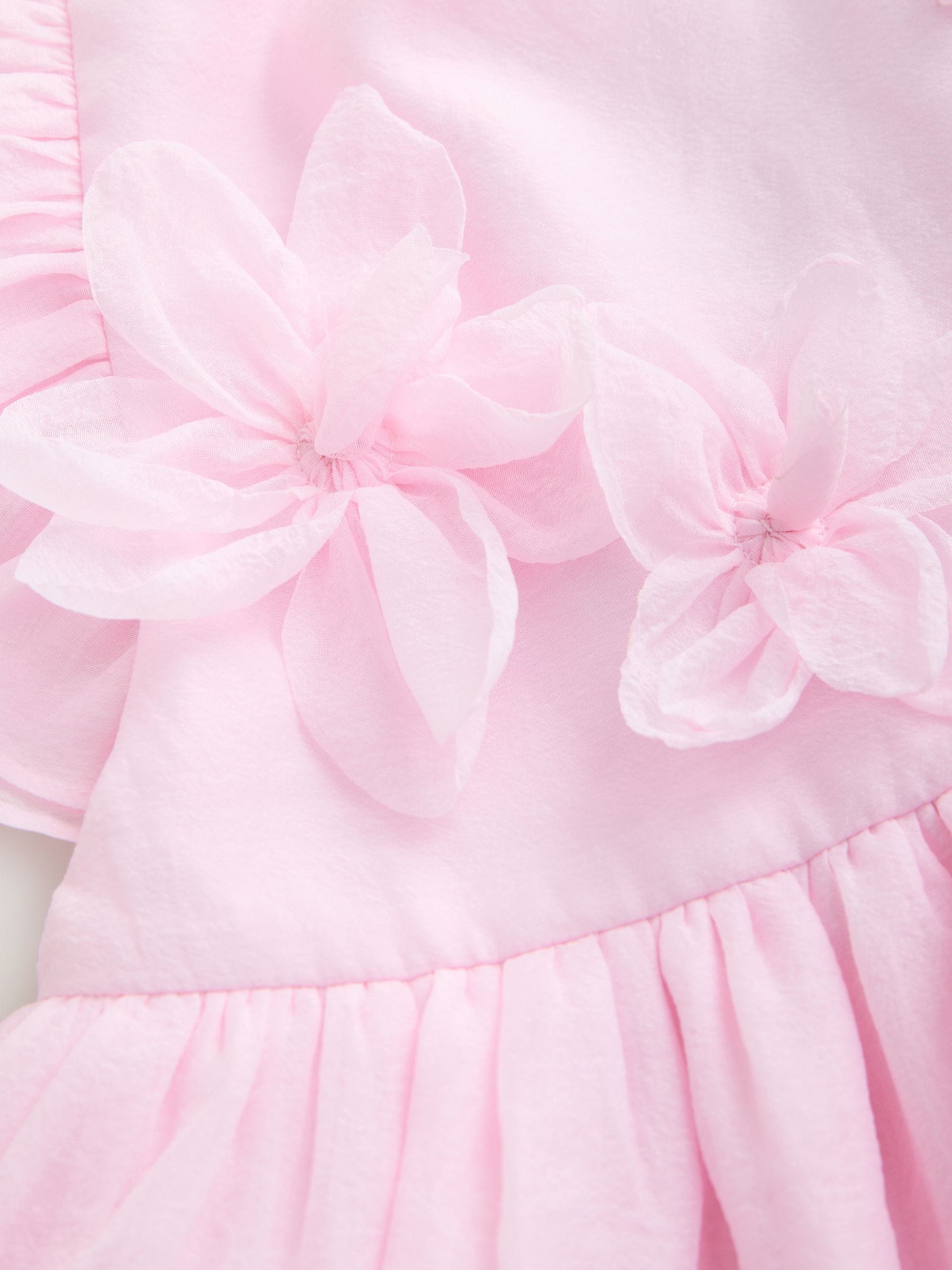 Laura Ashley Pink Petal Flower Bridemaid Dress image 8