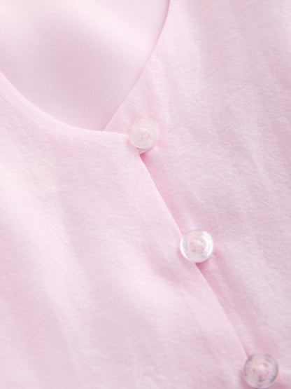 Laura Ashley Pink Petal Flower Bridemaid Dress image 9