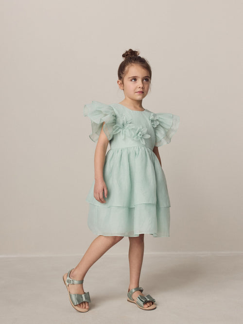 Dsiney Kidz - Laura Ashley Mint Green Petal Flower Bridemaid Dress image 1