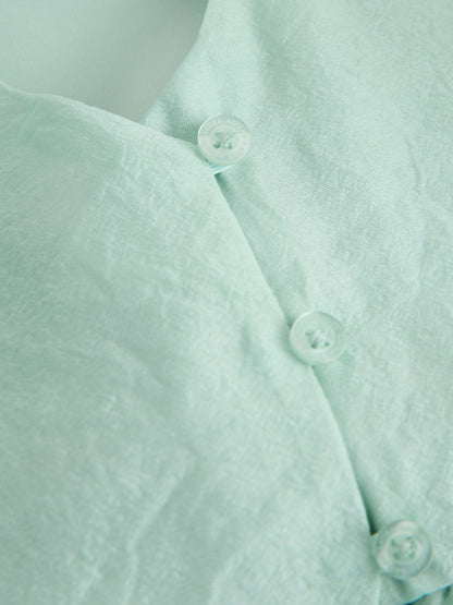 Laura Ashley Mint Green Petal Flower Bridemaid Dress image 10