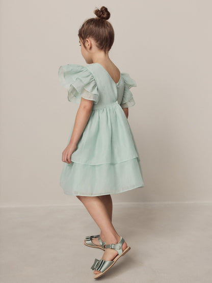 Laura Ashley Mint Green Petal Flower Bridemaid Dress image 3
