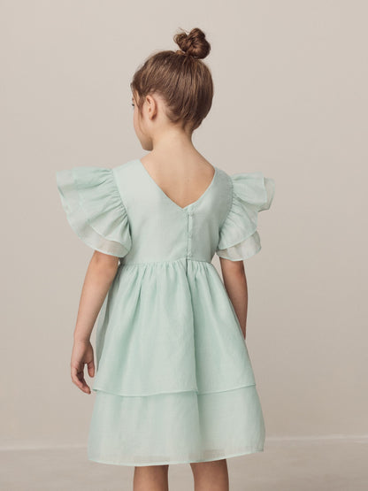 Laura Ashley Mint Green Petal Flower Bridemaid Dress image 4
