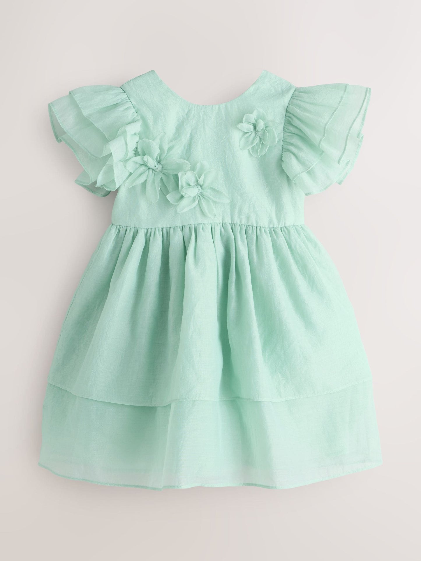 Laura Ashley Mint Green Petal Flower Bridemaid Dress image 7