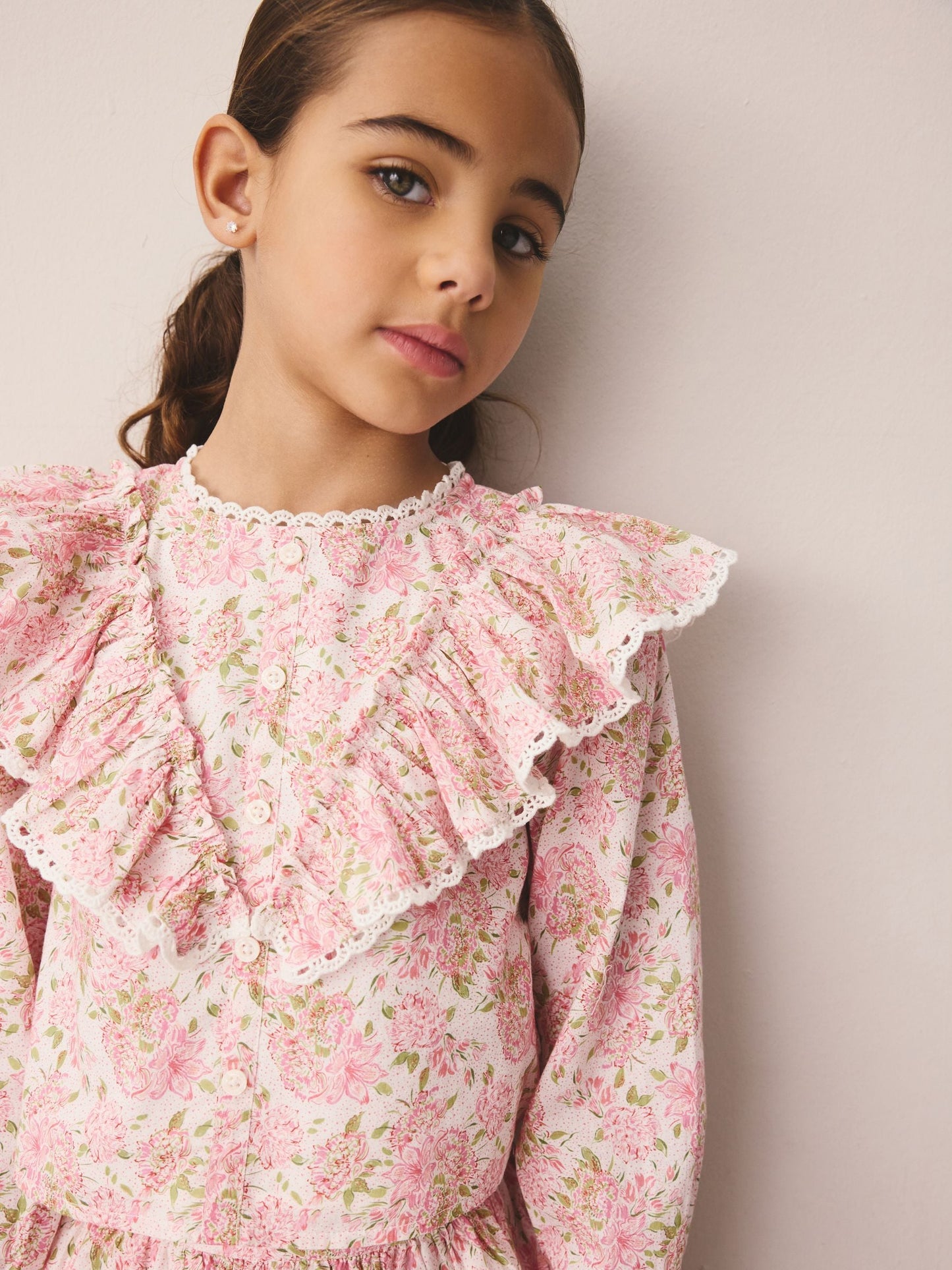 Laura Ashley Pink Lillith Blouson Top and Skirt Set image 4