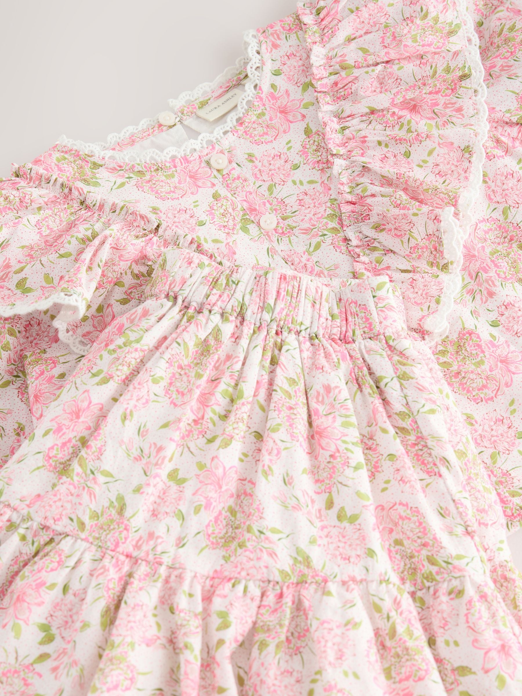 Laura Ashley Pink Lillith Blouson Top and Skirt Set image 9