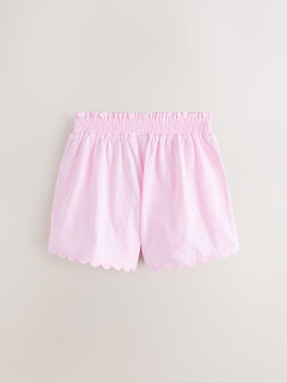 Laura Ashley Pink/Blue Jersey Shorts 3 Pack image 8