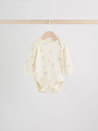 Dsiney Kidz - Multi Pastel Character 5 Pack Long Sleeve Baby Bodysuits image 3