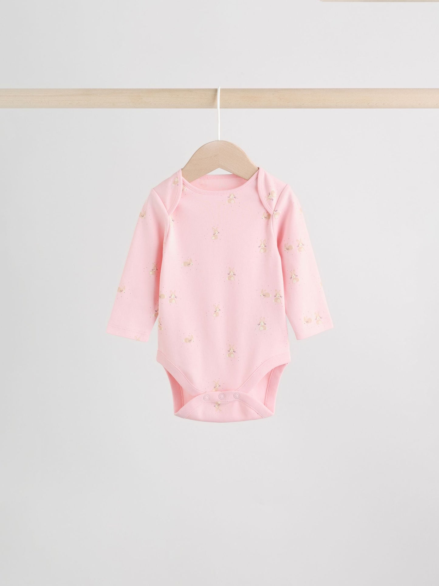 Multi Pastel Character 5 Pack Long Sleeve Baby Bodysuits image 5